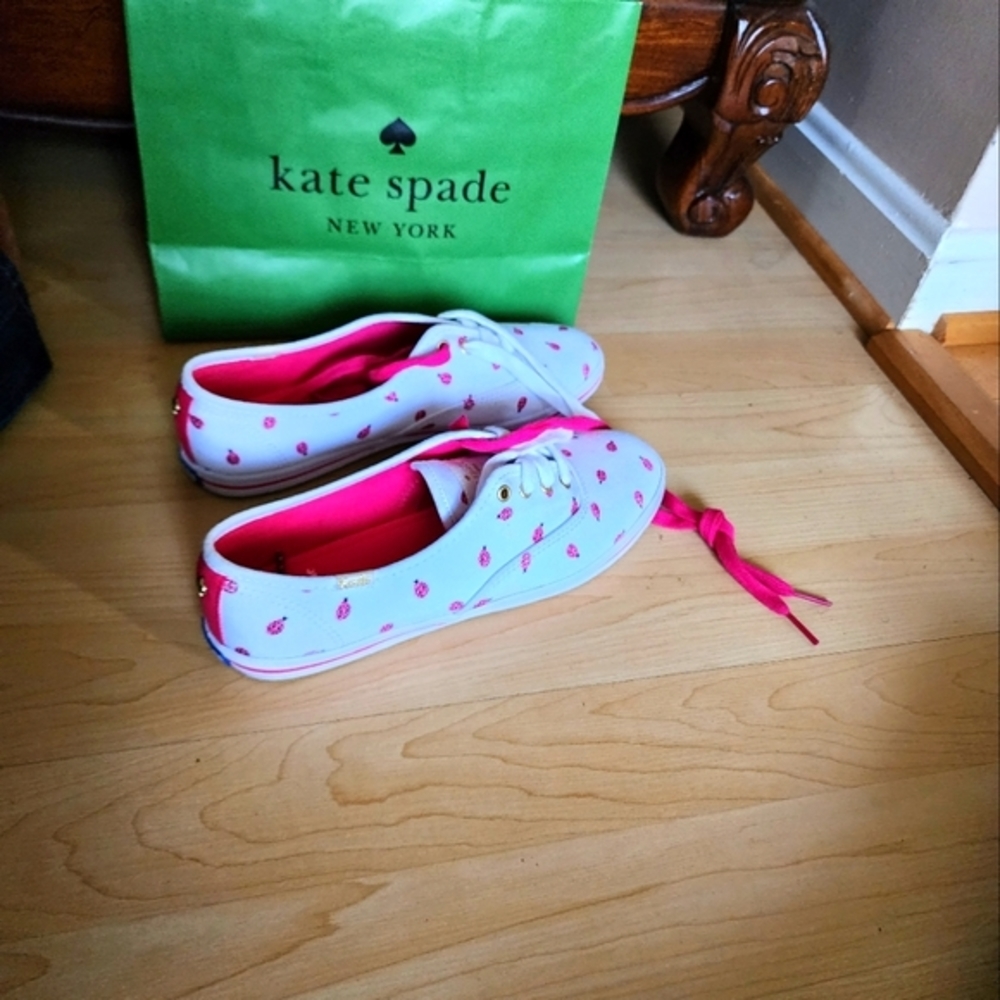 Kate Spade x Keds Ladybug Sneakers Shoes Sz 6 EUC